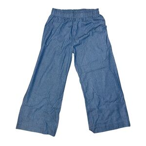 Women's Blue Wide-Leg Pants